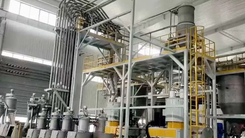 Sistema de alimentación de material centralizado